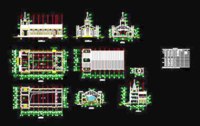 教堂设计CAD详图经典实例