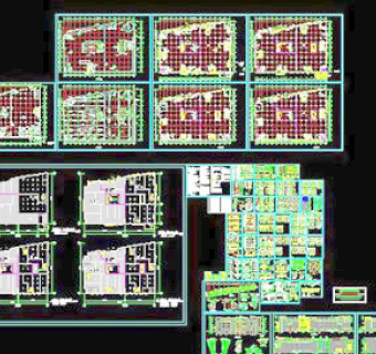 建材市场平面图CAD素材