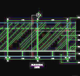 栏杆cad详图、装饰构造cad详图、施工图纸免费下载-31