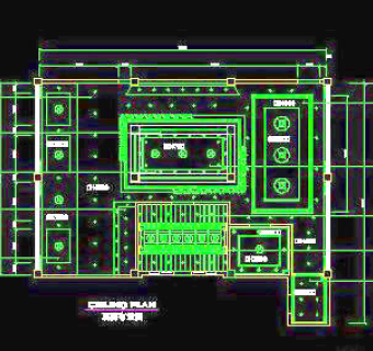 品餐饮类空间实例、风味餐厅cad详图素材免费下载-29