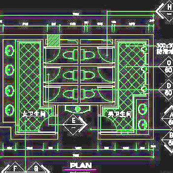 公共卫生间详图、宾馆实例cad详图20090301更新-7