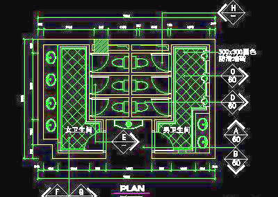 公共卫生间详图、宾馆实例cad详图20090301更新-7