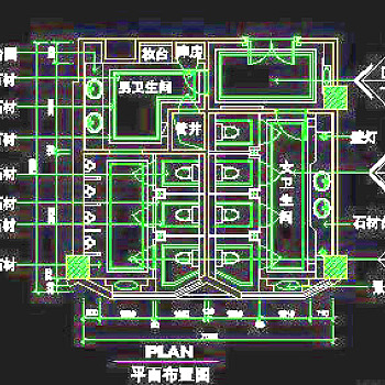 公共卫生间详图、宾馆实例cad详图20090301更新-223D模型