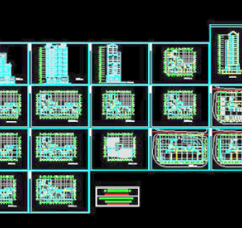 高层公寓CAD建筑设计施工图