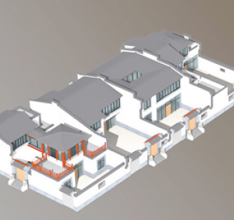 北方四合院建筑cad设计施工图纸（带效果图）