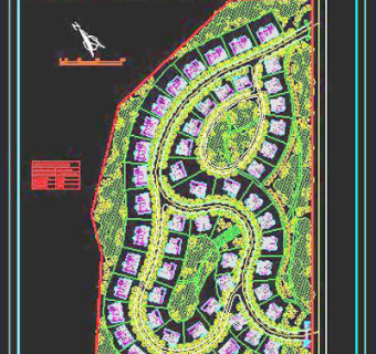 别墅区规划图CAD设计施工图纸