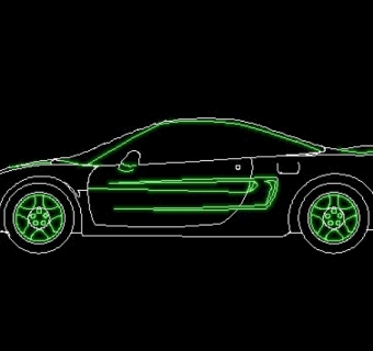 汽车玩具图块CAD饰物陈设图纸素材34