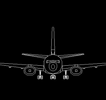 飞机玩具图块CAD饰物陈设图纸素材26