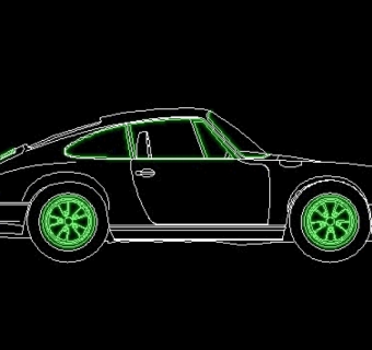 汽车玩具图块CAD饰物陈设图纸素材36