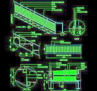 木楼梯、铁艺楼梯、旋转楼梯、现代式楼梯、楼梯扶手CAD图块43