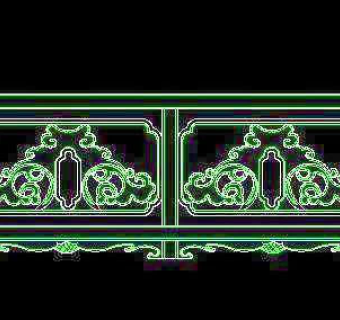 中式栏杆CAD图块素材26款-3