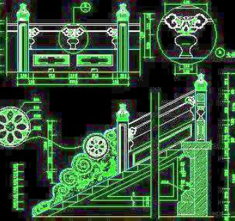 中式栏杆CAD图块素材26款-26