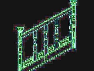 木楼梯、铁艺楼梯、旋转楼梯、现代式楼梯、楼梯扶手CAD图块28