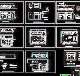 专卖店服装类施工图cad施工详图
