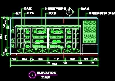 体育用品店、眼镜店、音像店实例装修施工图纸、cad详图21