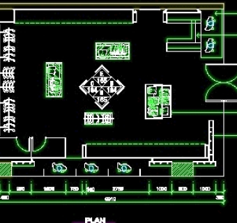 鞋帽店、服装店橱窗门面实例cad详图、装修施工图纸25例-29