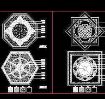 花街铺地、石材拼花、中式铺地-cad地面图块20080914更新15