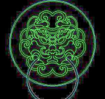 门拉手、门锁、门饰-cad门图块素材51