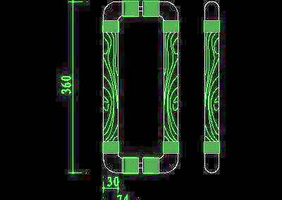 门拉手、门锁、门饰-cad门图块素材14