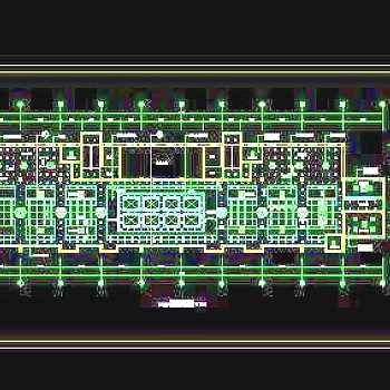 政府行政中心装修施工图纸、cad详图素材503D模型