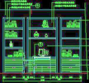 书柜CAD详图素材54