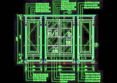 书柜CAD详图素材16