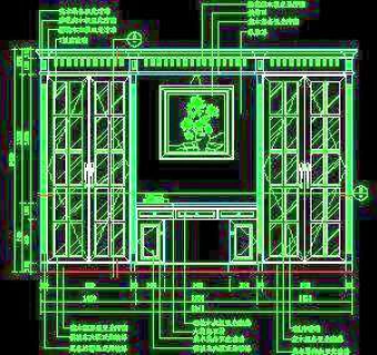 书柜CAD详图素材32