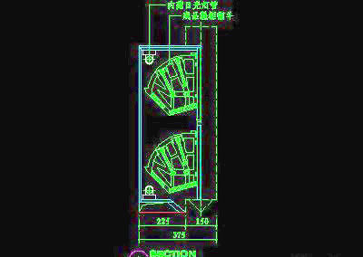 鞋柜、衣帽柜cad详图素材12