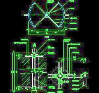 双扇门、推拉门、感应门、旋转门CAD图块素材86