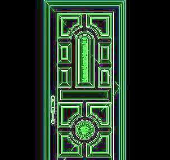 单扇门CAD图块素材76