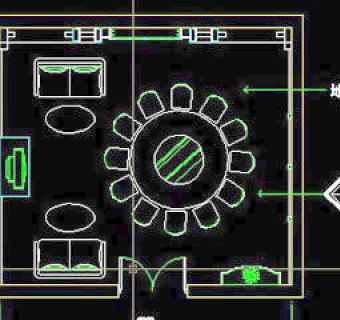 餐厅包间详图-CAD餐饮空间图纸素材5