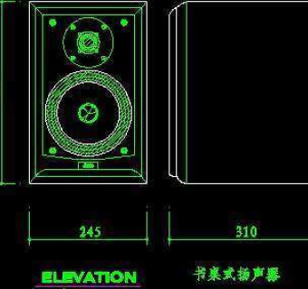 电视机图块、视听设备图块、影院音响组合图块、电脑CAD图块37