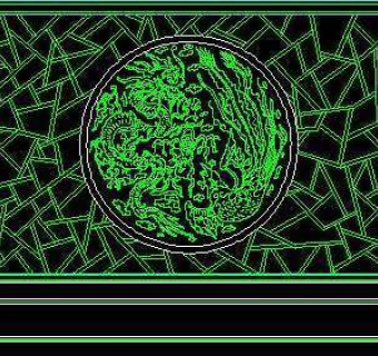 中式落地罩、中式隔断、活动式隔断、低隔断、高隔断CAD图块11