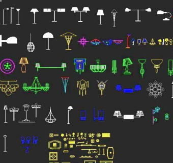 CAD灯具素材之三维灯库