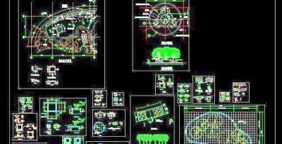 全套园林树池各种做法CAD合集3D模型