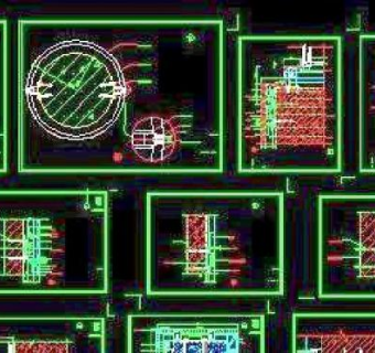 石材幕墙节点CAD图节点