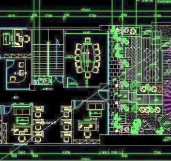 证券大厅CAD平面图