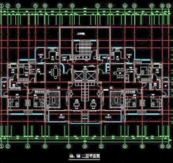 楼层户型平面cad图