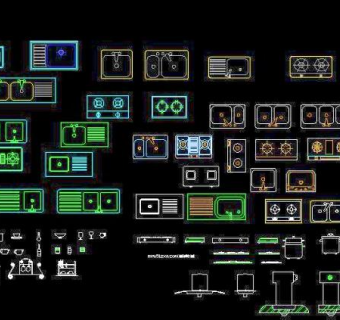 厨房用具CAD图