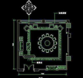 CAD餐厅设计素材