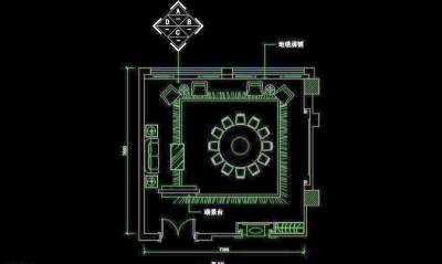 CAD餐厅设计素材
