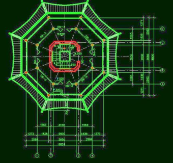 古建筑古塔CAD素材