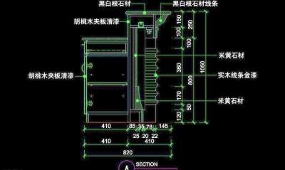 CAD之吧台收银台服务台设计