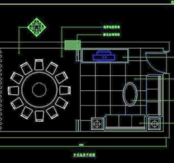 CAD餐厅设计素材餐厅施工