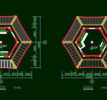 古建筑古塔CAD素材