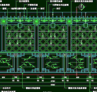 CAD之吧台收银台服务台设计