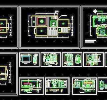 月苑家装设计方案图CAD装修图