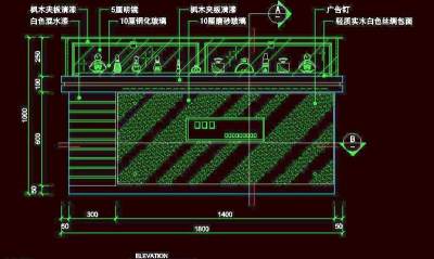 CAD之化妆道具店面布置