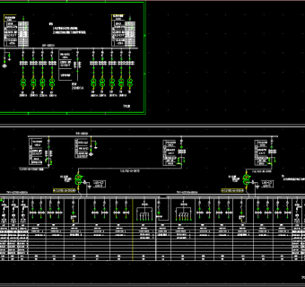 10KV变电站主接线图CAD图纸