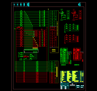 GCS电容补偿柜二次接线原理图CAD图纸
